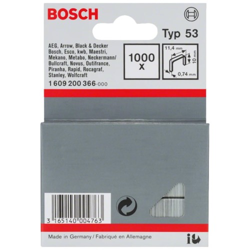 BOSCH Zszywki typ 53 10mm 1000szt.