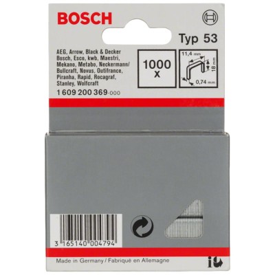 BOSCH Zszywki typ 53 18mm 1000szt.