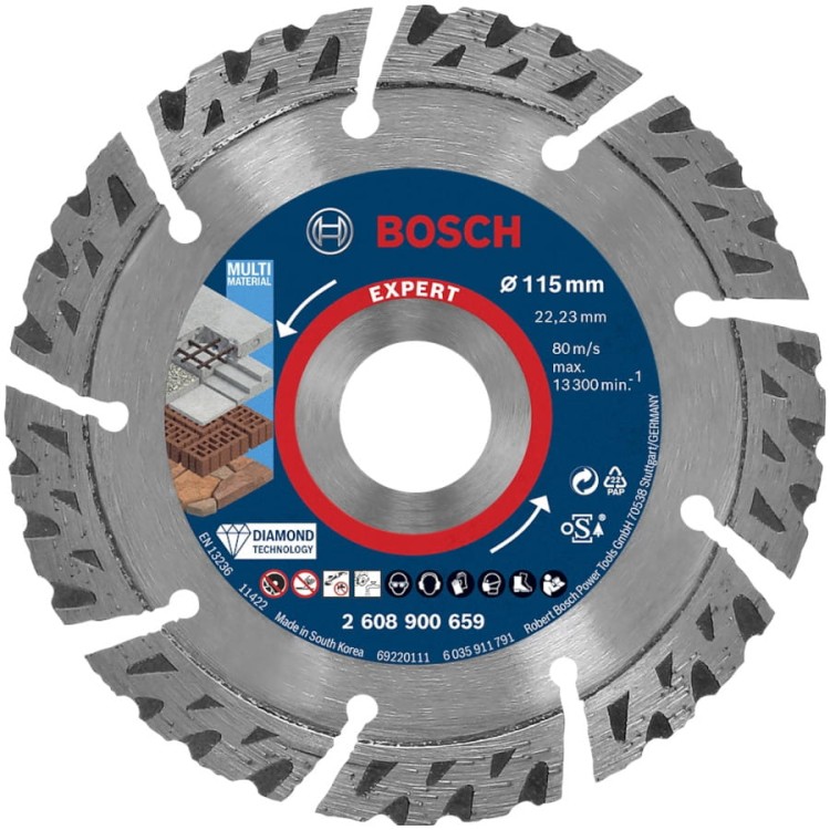 BOSCH Tarcza diamentowa 115mm do betonu zbrojonego Expert Multimaterial