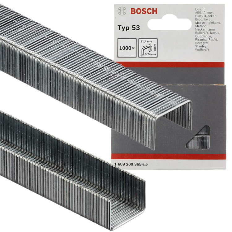 BOSCH Zszywki typ 53 8mm 1000 elementów