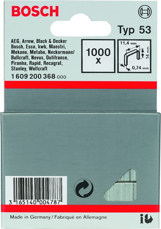 Bosch zszywki typ 53 rozmiar 14mm