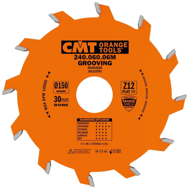 CMT Tarcza/frez 150X30mm Z=12 K=6,0mm P=3,0mm