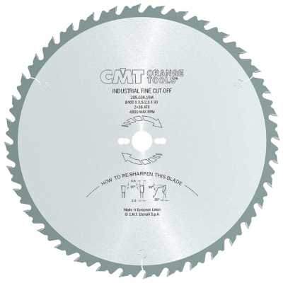 CMT Tarcza/piła 400x30mm Z=36N K=3,5mm P=2,5mm