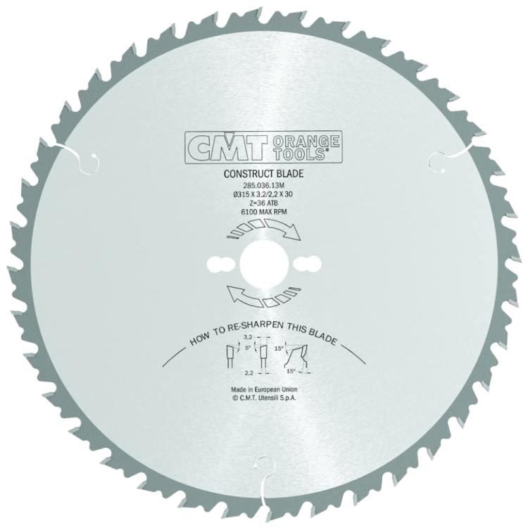 CMT Tarcza/piła 315x30mm Z=36 K=3,2mm P=1,8mm