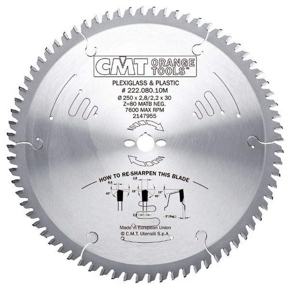 CMT Tarcza/piła 250X30mm Z=80 K=2,8mm P=2,2mm