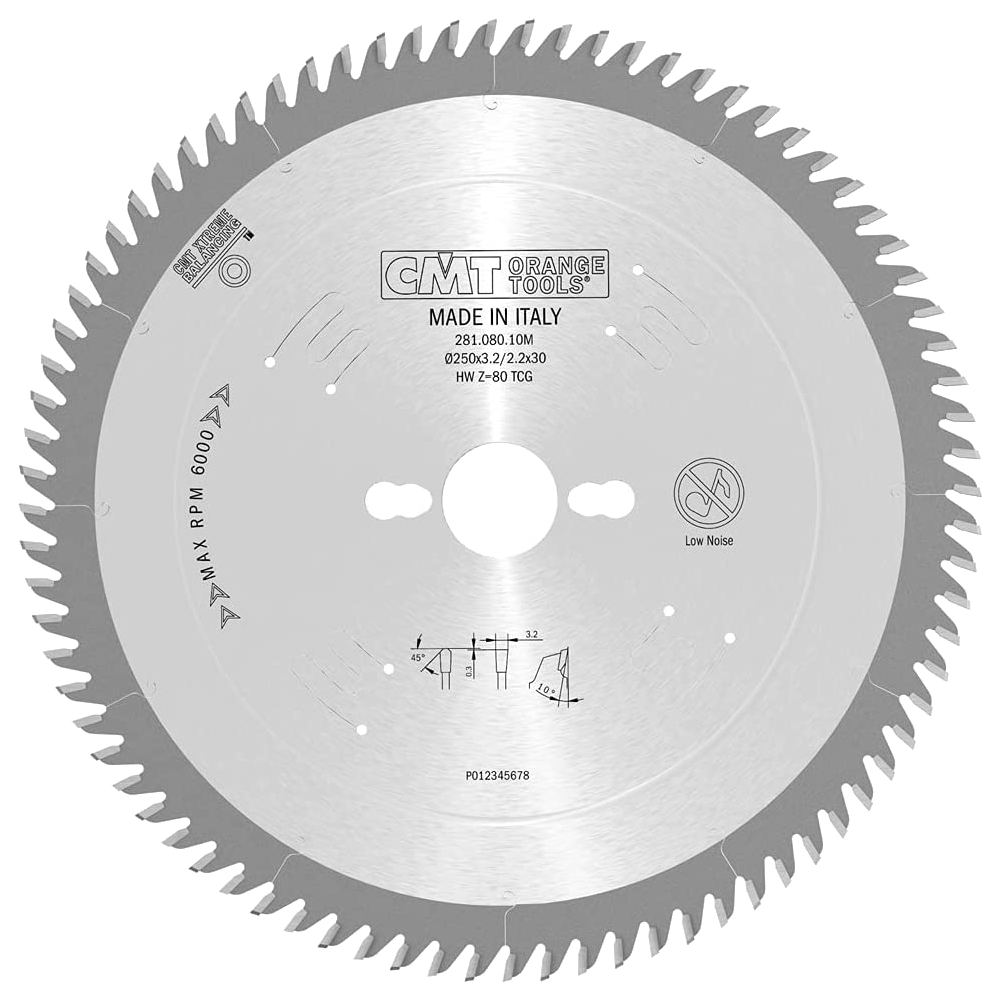 CMT Tarcza/piła 250x30mm Z=80 K=3,2mm P=2,2mm