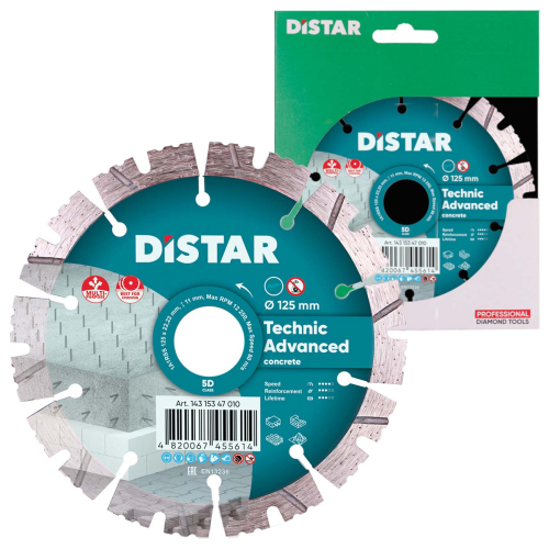 DISTAR Tarcza diamentowa Technic Advanced 125mm x 22.23mm