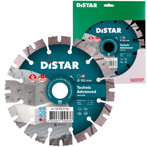 DISTAR Tarcza diamentowa Technic Advanced 150mm x 22.23mm