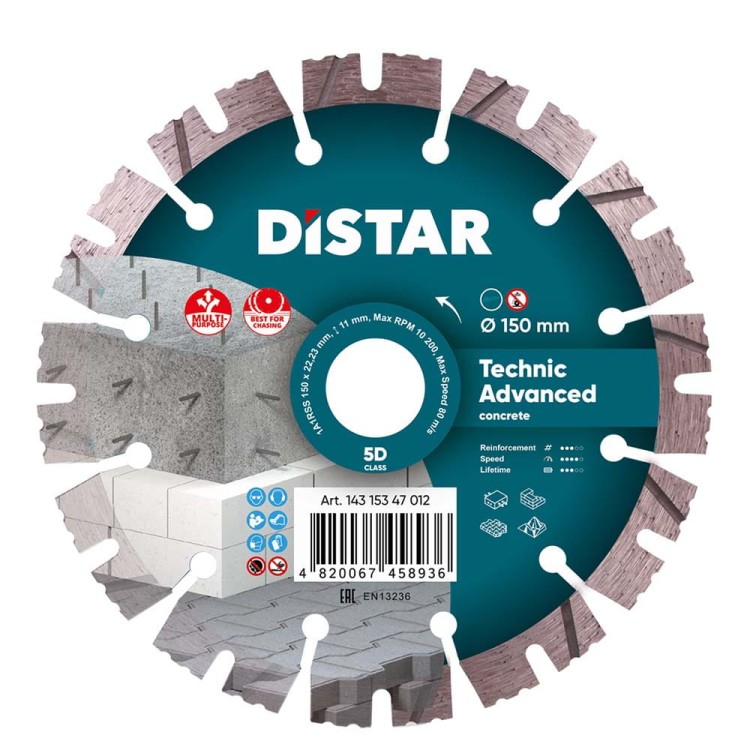 DISTAR Tarcza diamentowa Technic Advanced 150mm