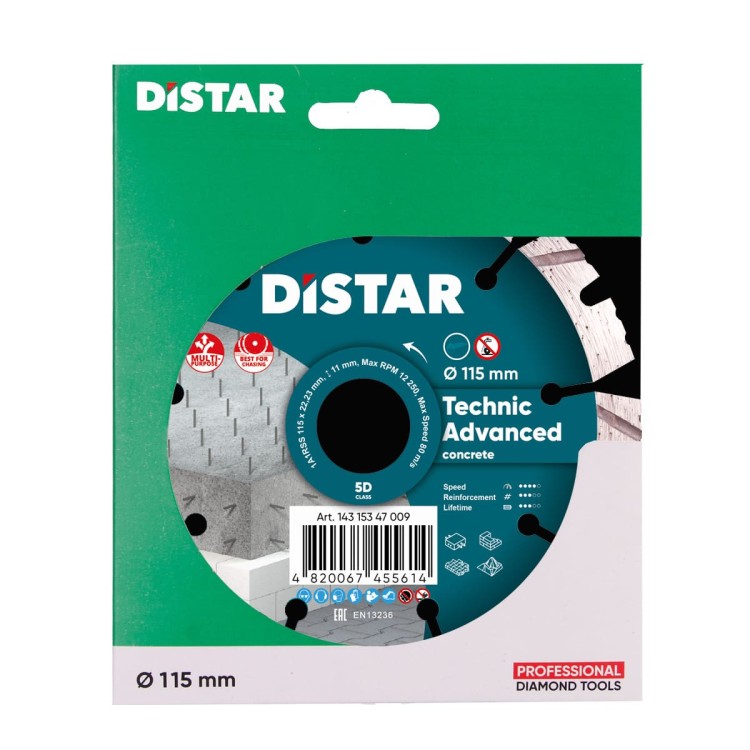 Technic Advanced 115mm x 22.23mm Distar