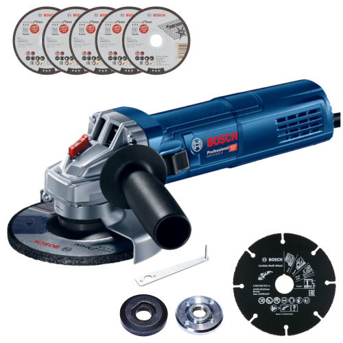 BOSCH Szlifierka GWS 9-125 S+tarcza do stali 5szt