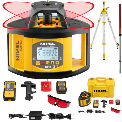 Niwelator laserowy NL540 Nivel System zestaw