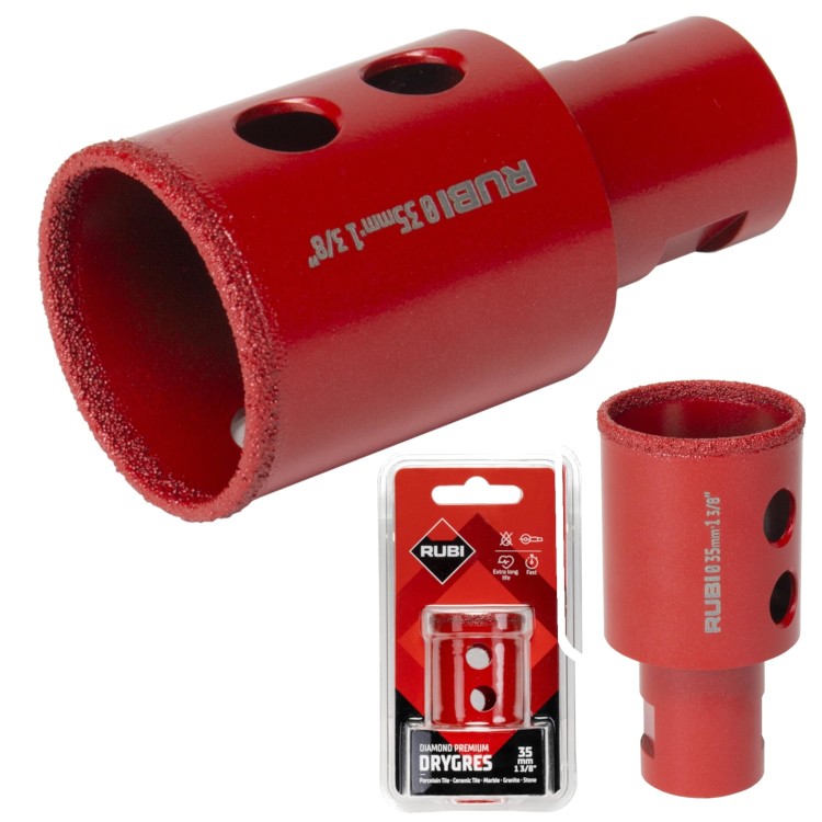 RUBI 06973 Wiertło diamentowe Drygres Premium 35mm 1 3/8''