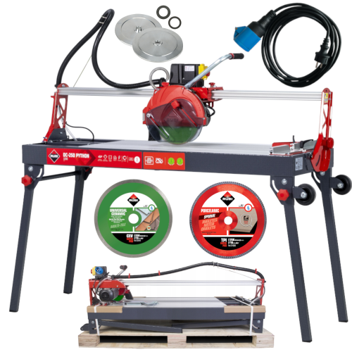 Przecinarka elektryczna 56939+ kabel 58850+ tarcza TPI 31969+ zestaw obejm 57991