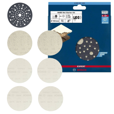 BOSCH Zestaw siatek szlifierskich EXPERT M480