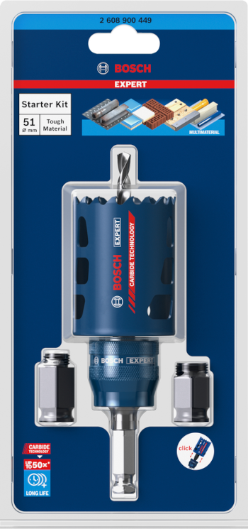 Bosch EXPERT zestaw startowy z otwornicą 51x60 mm 2608900449