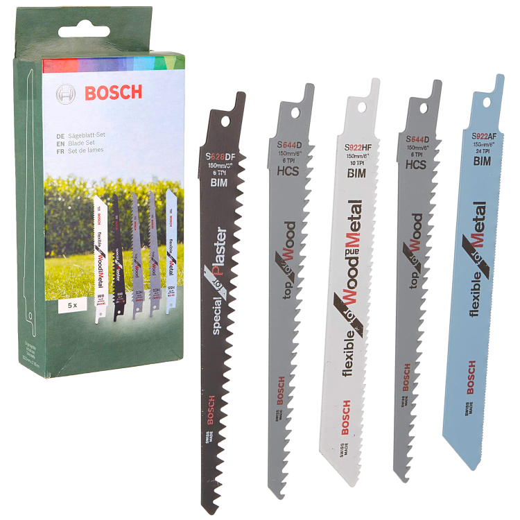 Zestaw 5 brzeszczotów do różnych materiałów KEO BOSCH
