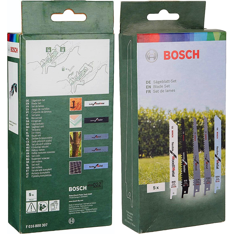 Zestaw 5 brzeszczotów do różnych materiałów KEO BOSCH F016800307