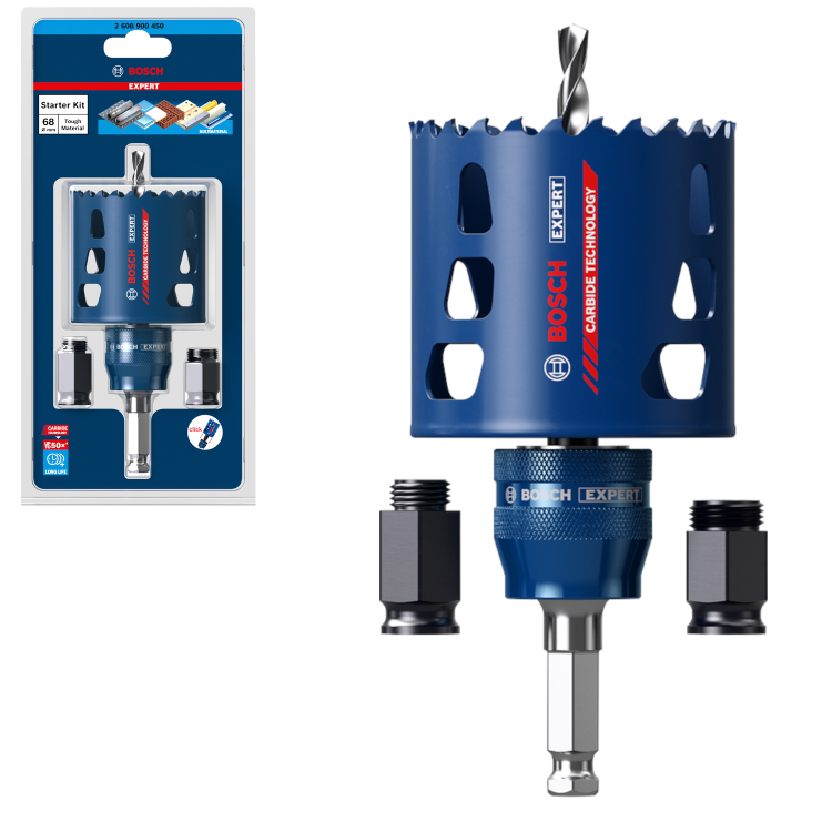 Bosch EXPERT Tough Material zestaw startowy z otwornicą 68x60 mm 2608900450