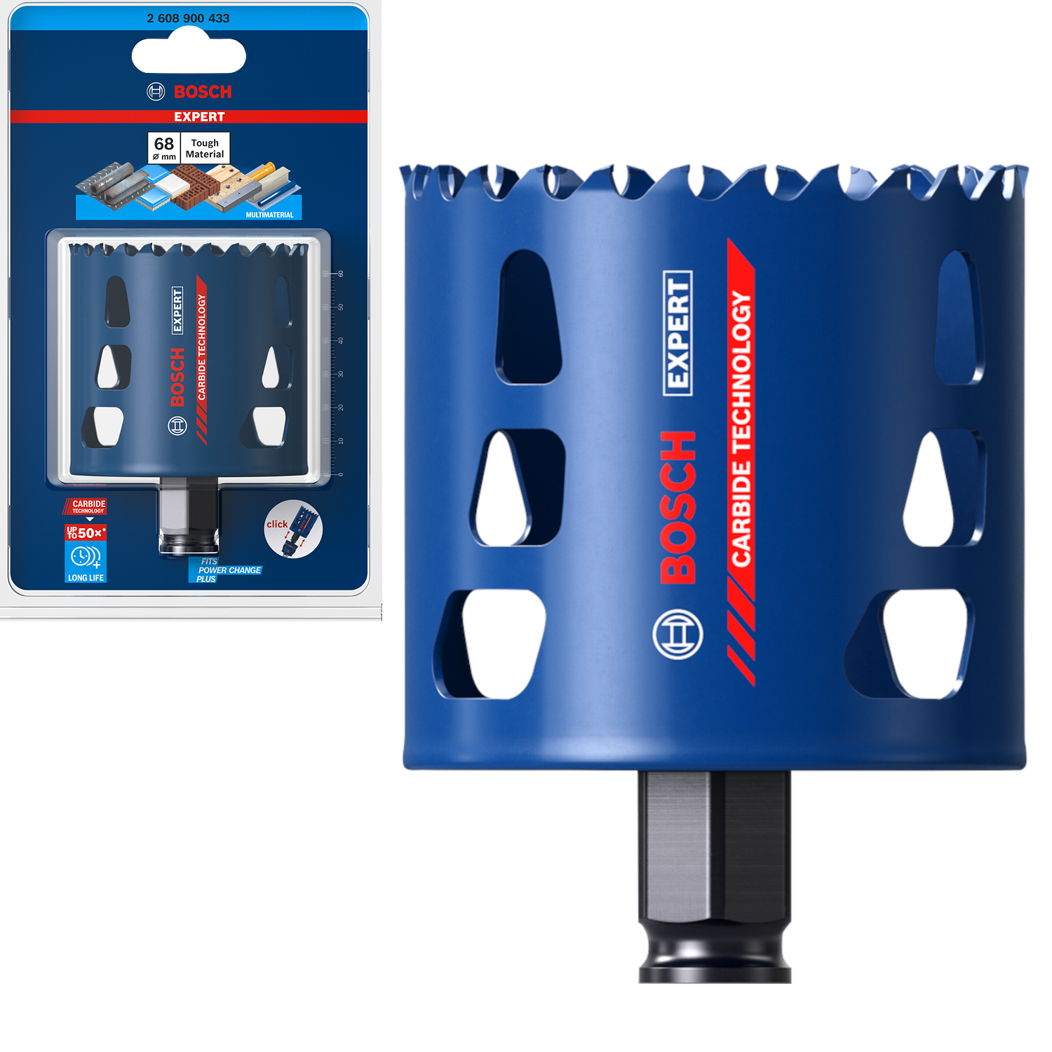 Bosch EXPERT TOUGH MATERIAL Otwornica do różnych materiałów 68x60 mm 2608900433