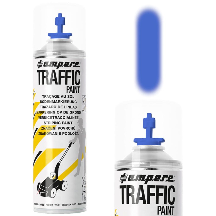 AMPERE TRAFFIC PAINT Farba do malowania linii niebieska 500ml