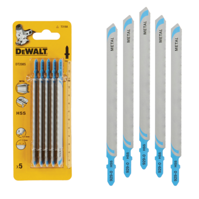 DeWalt Brzeszczoty  HSS do metalu 130 mm DT2085 do wyrzynarek 5szt.