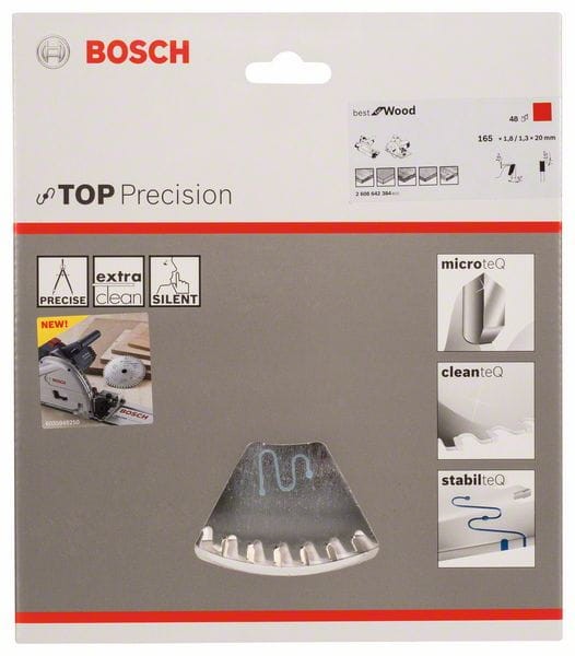 Tarcza pilarska do drewna Bosch Top Precision 165x20 mm 48z