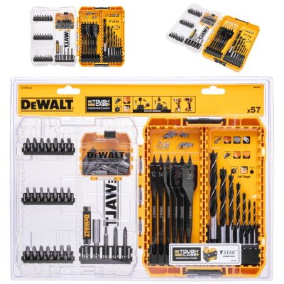 DEWALT Zestaw do wiercenia i wkręcania w drewnie DT70768 57-elementowy