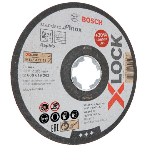 Tarcza do INOX 125x1mm 2608619262 Bosch