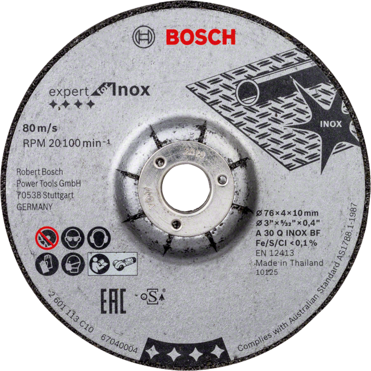 Tarcza Expert do szlifowania stali Inox 76x4mm Bosch 2608601705