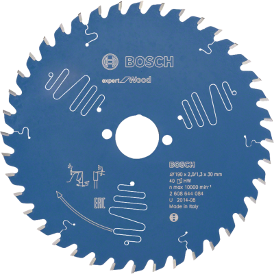 Tarcza pilarska Expert do drewna 190x2mm Bosch 2608644084