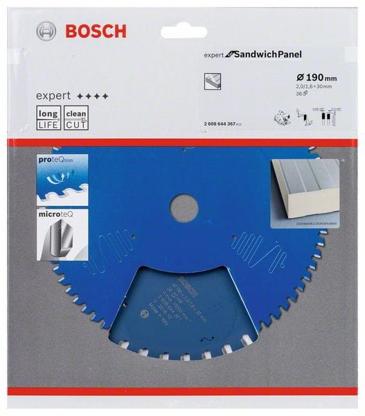 BOSCH EXPERT tarcza pilarska  do metali warstwowych 190x30 36z 2608644367