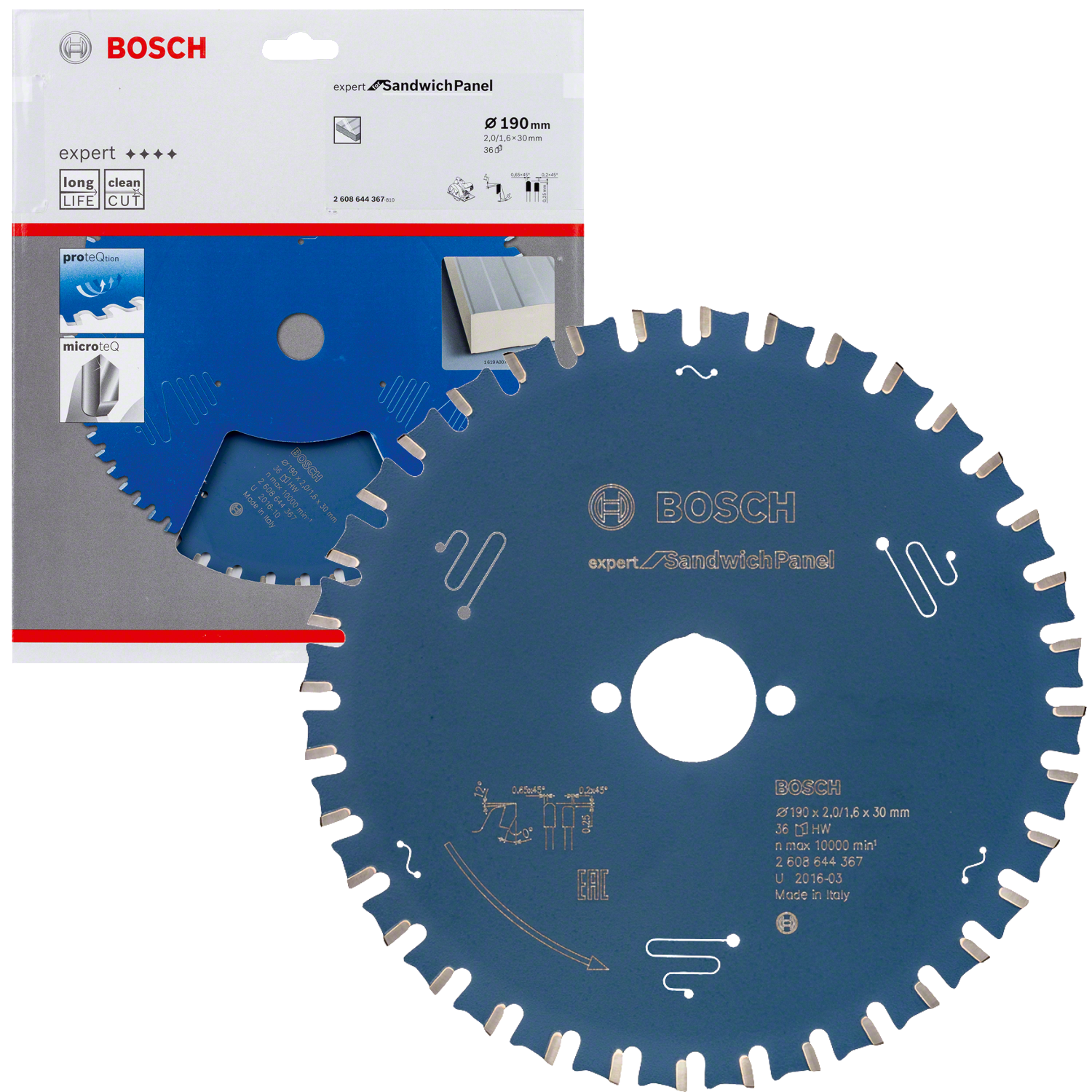 BOSCH EXPERT tarcza do metali warstwowych 190x30 36z 2608644367