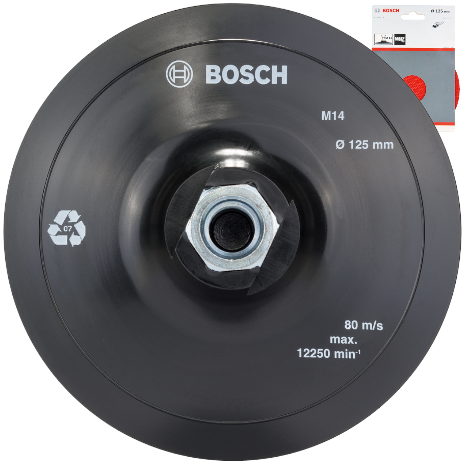 Talerz szlifierski z mocowaniem na rzepy FI 125 mm Bosch