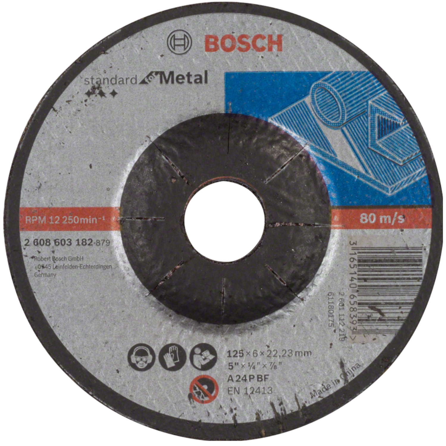 Tarcza do szlifowania metalu 125x6mm Bosch