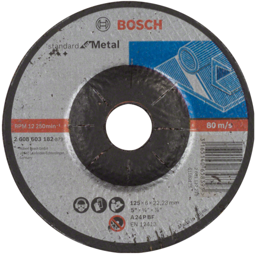 Tarcza do szlifowania metalu 125x6mm Bosch