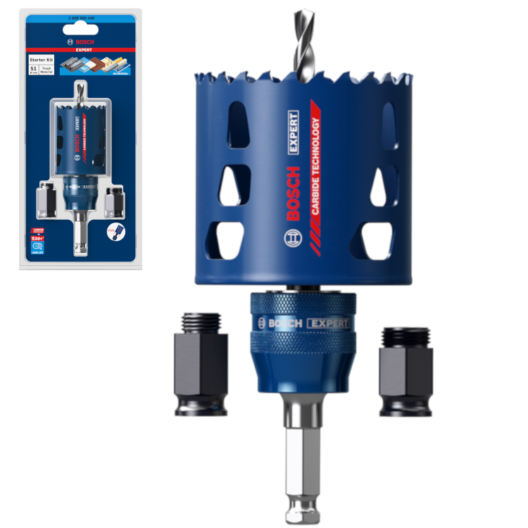 Bosch EXPERT Tough Material zestaw startowy z otwornicą 51x60 mm 2608900449