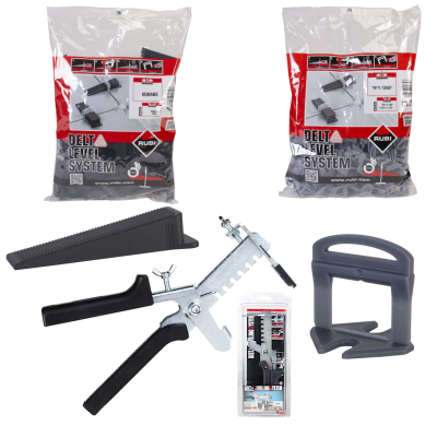 RUBI zestaw do poziomowania płytek DELTA LEVELLING SYSTEM