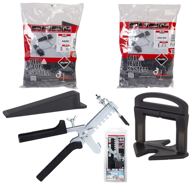 RUBI zestaw do poziomowania płytek DELTA LEVELLING SYSTEM