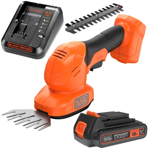 BLACK DECKER BCSS18B Nożyce do żywopłotu i trawy 18V+ładowarka+akumulator