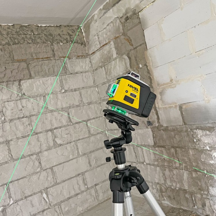 Zastosowanie lasera krzyżowego Nivel System wiązka zielona 4D