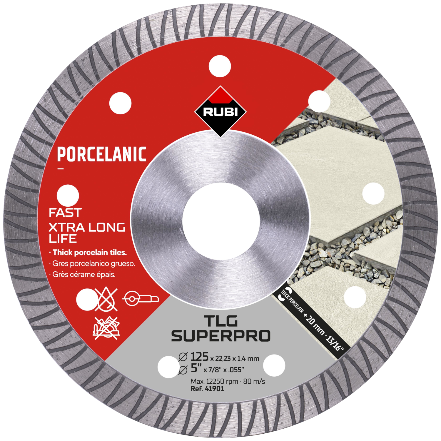 TLG 125 EXT SUPERPRO Tarcza diamentowa RUBI