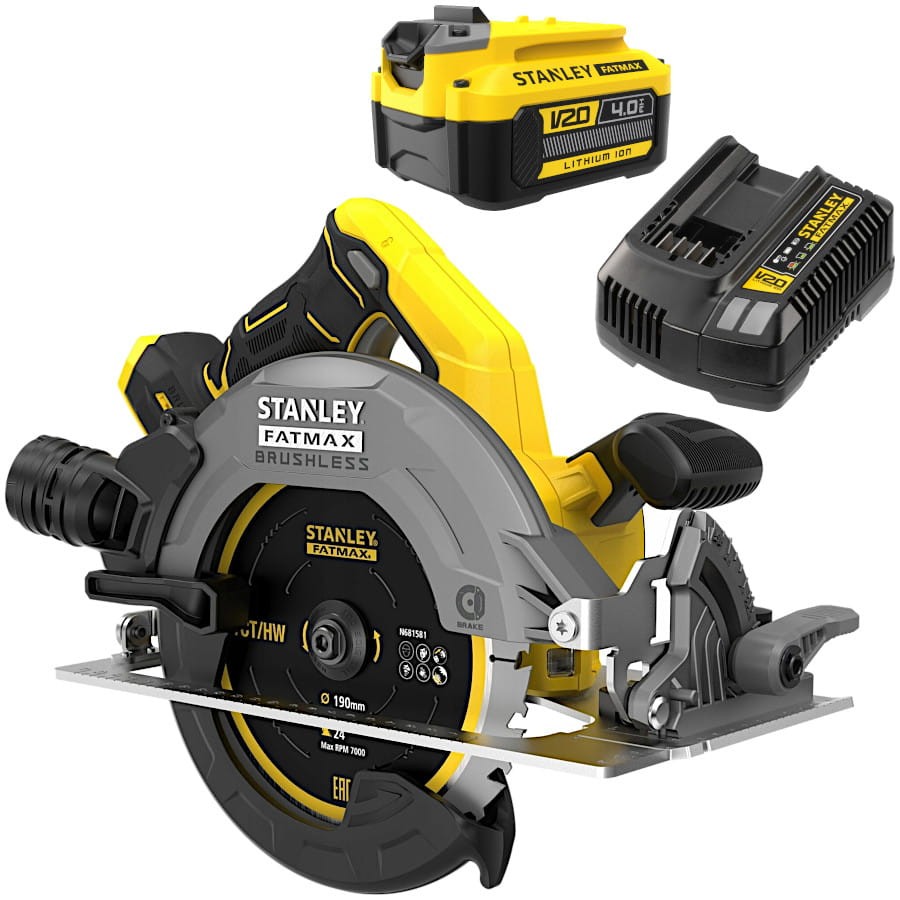 STANLEY SFMCS550B Pilarka tarczowa 18V 190mm FatMax V20 + akumulator 4.0Ah + ładowarka