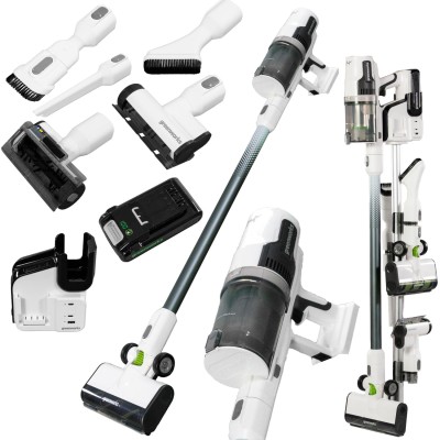 GREENWORKS GD24SVK4D Odkurzacz bezprzewodowy 24V 4Ah + ładowarka, akcesoria