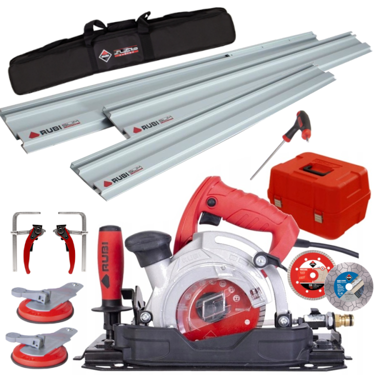 RUBI TC-125 Pilarka tarczowa 1250W 125mm + prowadnica z zaciskami + tarcza