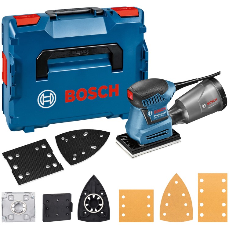 BOSCH 06012A2300 Szlifierka oscylacyjna 180W GSS 160 Multi + L-Boxx 136