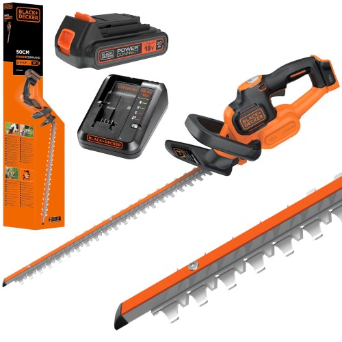BLACK DECKER GTC18502PC Nożyce do żywopłotu 18V 50cm 2Ah ładowarka