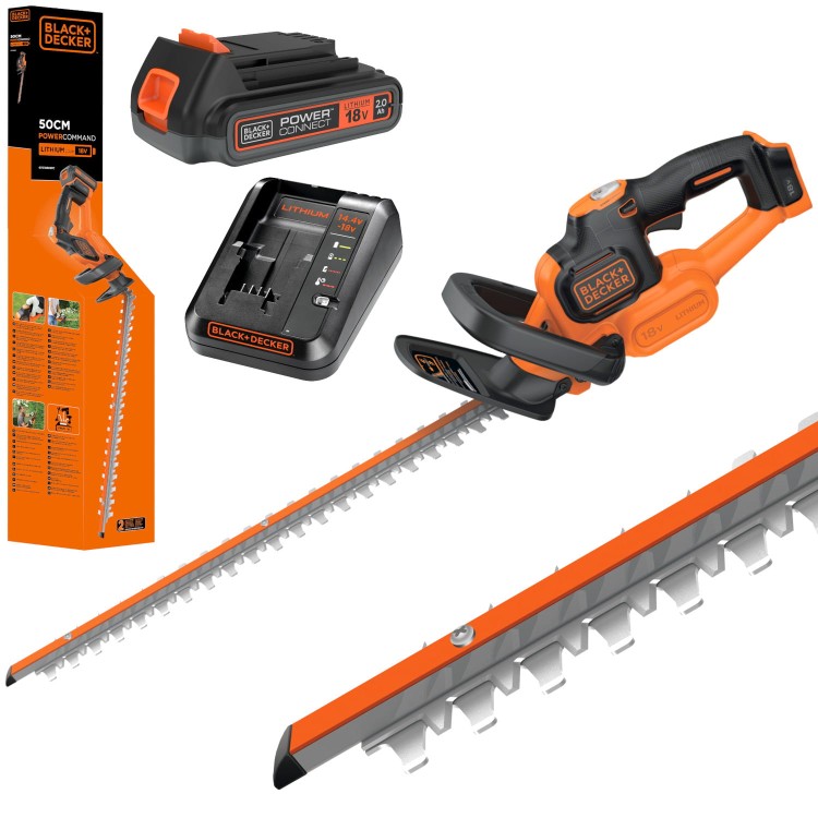 BLACK DECKER GTC18502PC Nożyce do żywopłotu 18V 50cm 2Ah ładowarka