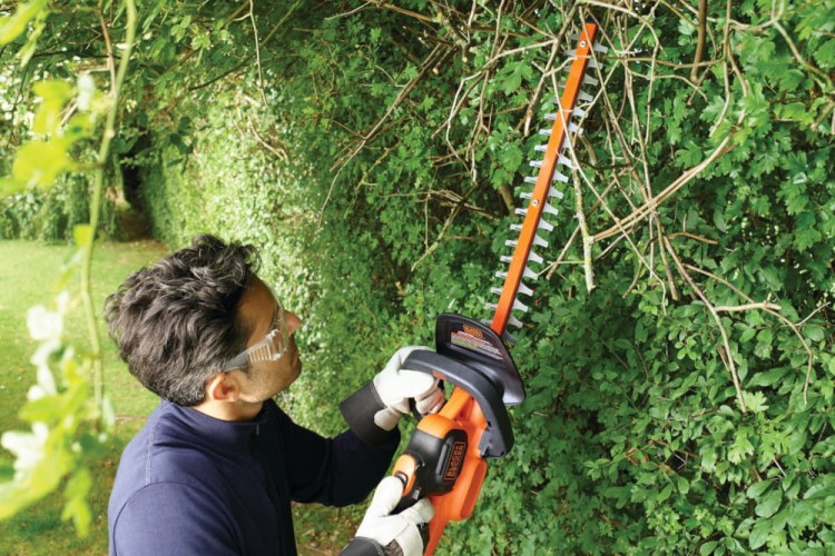 zastosowanie nożyc do żywopłotu 18V BLACK DECKER GTC18502