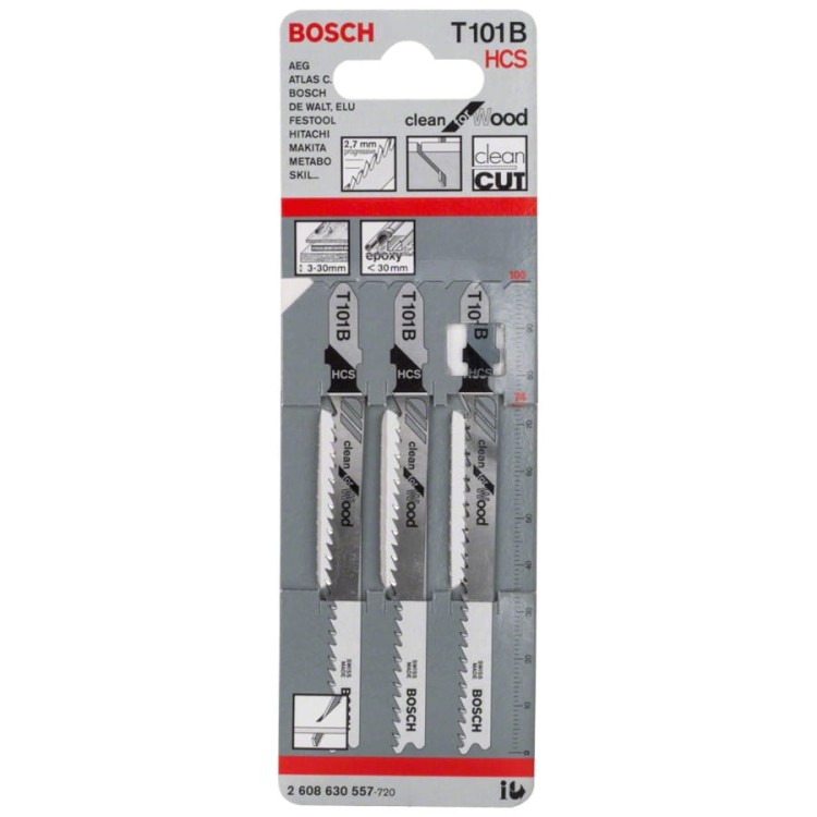 BOSCH Zestaw brzeszczotów do wyrzynarek HCS 100mm